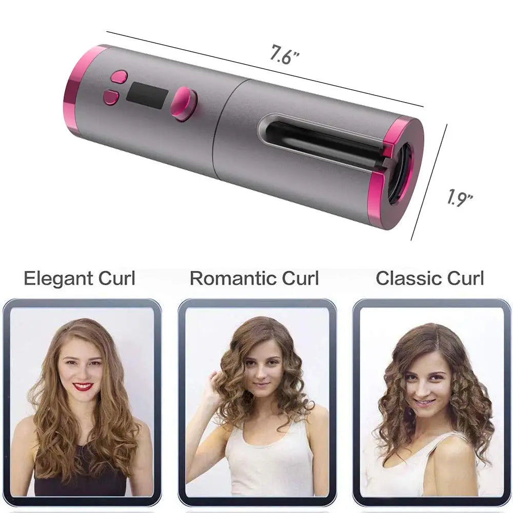 Cordless Automatic Hair Curler - GlowFit Empire