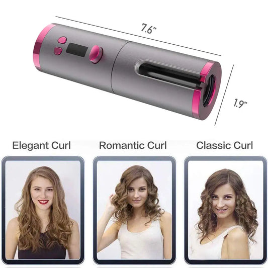 Cordless Automatic Hair Curler - GlowFit Empire