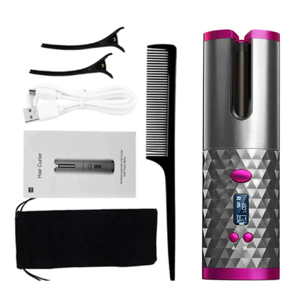 Cordless Automatic Hair Curler - GlowFit Empire