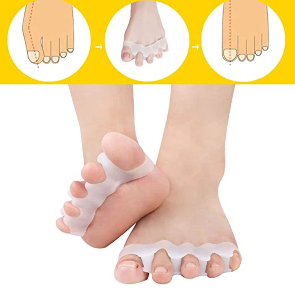 AlignPro™ - Soft Gel Toe Separators for Healthy Toe Alignment & Pain Relief