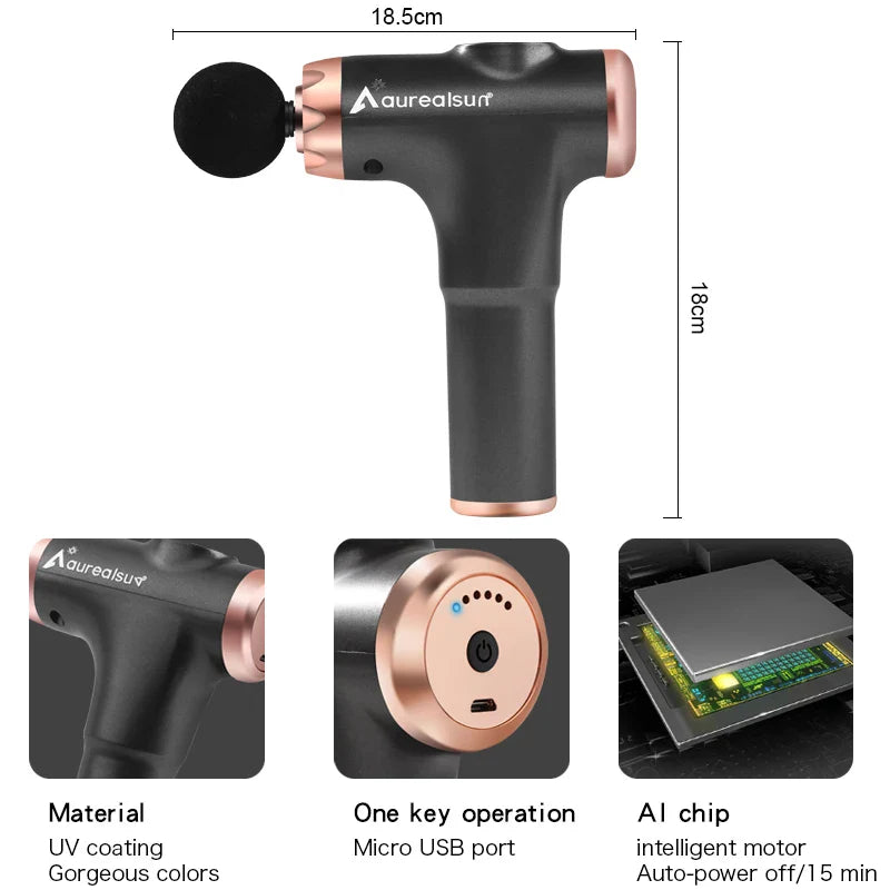 Deep Muscle Gun Massager - GlowFit Empire